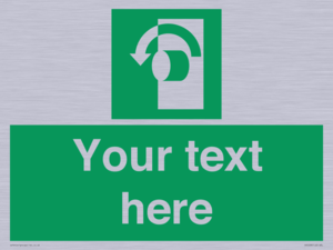 Custom Turn Anti-Clockwise Sign